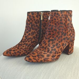 Marc Fisher Leopard Print Ankle Boot (Cow Hair)